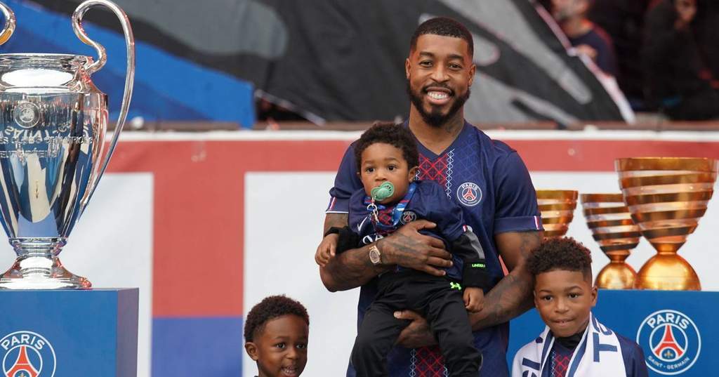 Presnel Kimpembe smiling during a media interview